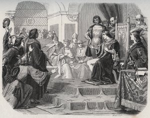 El rey Luis XII proclamado padre del pueblo en los Estados Generales de Tours el 14 de mayo de 1506 - 