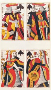 Rey y Reina jugando a las cartas