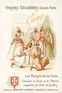 Caballeros Templarios y Hospitalarios masacrados por orden de Saladino