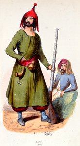 Guerreros kurdos, c.1840 de French School