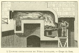 El Edificio crematorio del Père-Lachaise, Corte del horno