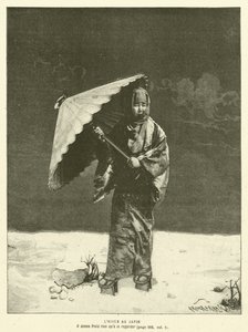 El invierno en Japón (grabado) de French School