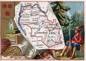 El Isère (38), Ródano-Alpes, Francia. Guantes, ferretería, ratafía, nueces. Retrato de Pierre Terrail LeVieux, señor de Bayard (Caballero Bayard de French School
