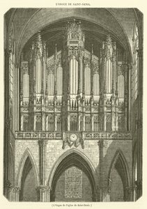 El órgano de la iglesia de Saint-Denis de French School