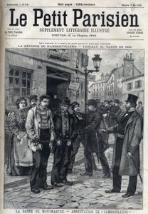 La Banda de Montmartre: La policía arresta a ladrones en París, en "Le Petit Parisien". de French School