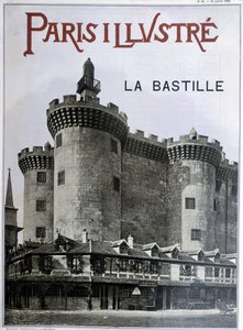 La Bastilla. Portada del periódico "París ilustre" del 13 de julio de 1889 de French School