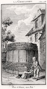 La Compasión (grabado) de French School