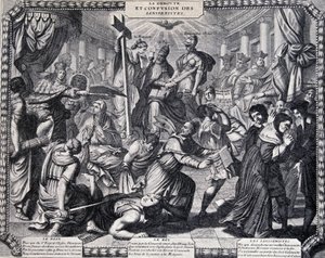 La Derrota de los Jansenistas - almanaque satírico publicado por los Jesuitas de French School