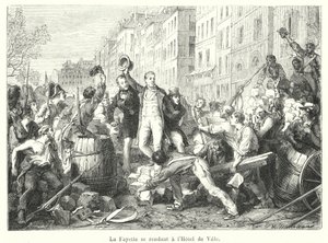 La Fayette dirigiéndose al Ayuntamiento de French School