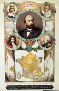 La Francia Hecha por sus Reyes, Henri Charles Ferdinand Marie Dieudonne (1820-83) Conde de Chambord, después de 1870 de French School