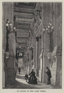 La Loggia de la Ópera de París de French School