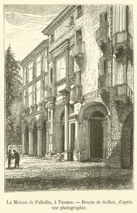 La Casa de Palladio, en Vicenza de French School