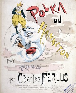 La Polka del Hanneton, por Charles Ferlus - portada de partitura, finales del siglo XIX