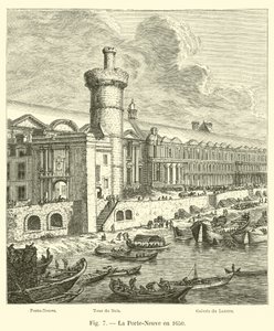 La Porte-Neuve en 1650 de French School