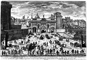 La Porte Saint-Antoine, París de French School