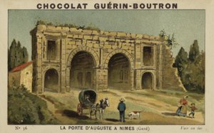 La Puerta de Augusto en Nimes, Gard de French School