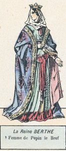 La Reina Berta, Esposa de Pipino el Breve de French School