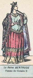 La Reina Bertrude, esposa de Clotario II de French School