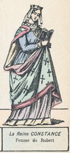 La Reina Constanza, esposa de Roberto de French School