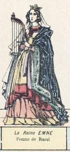 La Reina Emne, esposa de Raoul de French School