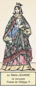 La reina Juana de Boulogne, esposa de Felipe V de French School