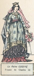 La Reina Odgive, Esposa de Carlos III de French School