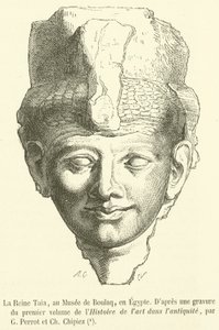 La Reina Taia, en el Museo de Boulaq, en Egipto de French School