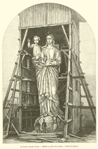 La Virgen colosal del Puy, Modelo en yeso de la estatua