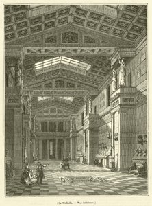 El Walhalla, Vista interior (grabado)