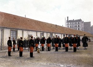 La parada - en "Álbum militar" - caballería: servicio doméstico