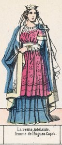 La reina Adelaida, esposa de Hugo Capeto de French School