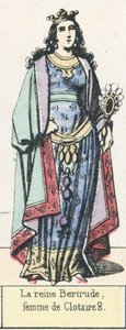 La reina Bertrudis, esposa de Clotario II de French School