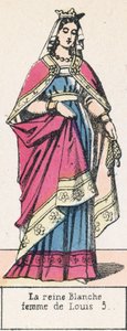 La reina Blanca, esposa de Luis V de French School