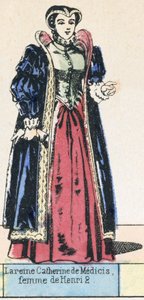 La reina Catalina de Médicis, esposa de Enrique II de French School