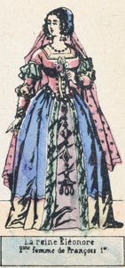 La reina Leonor, segunda esposa de Francisco I de French School