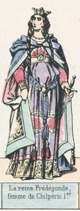 La reina Fredegunda, esposa de Chilperico I de French School