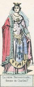 La reina Hermentrude, esposa de Carlos I de French School
