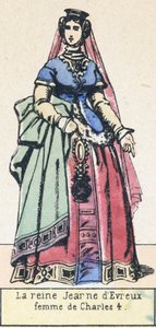 La reina Juana de Évreux, esposa de Carlos IV de French School