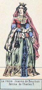 La reina Juana de Borbón, esposa de Carlos V de French School