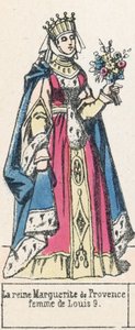 La reina Margarita de Provenza, esposa de Luis IX de French School