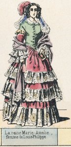 La reina Marie-Amelie, esposa de Louis-Philippe de French School