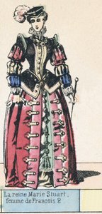 La reina María Estuardo, esposa de Francisco II de French School