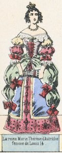 La Reina María Teresa de Austria, esposa de Luis XIV de French School