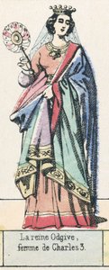 La reina Odgiva, esposa de Carlos III