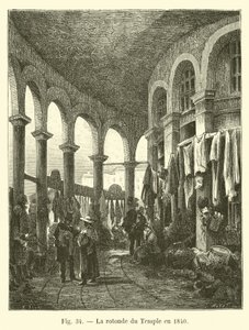 La rotonda del Temple en 1840 de French School