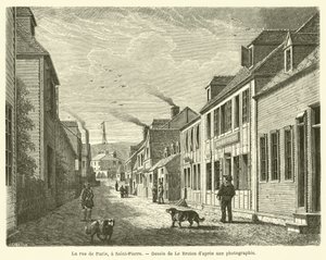 La calle de París, en Saint-Pierre de French School