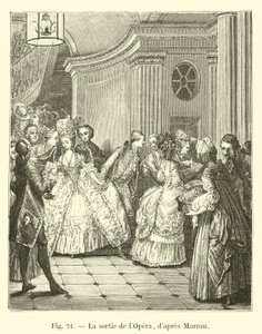 La salida de la Ópera de French School