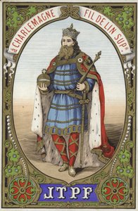 Etiqueta para hilo Carlomagno de French School