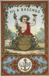 Etiqueta para hilo a Bacchus de French School