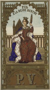 Etiqueta para hilo de la Reina Berthe de French School